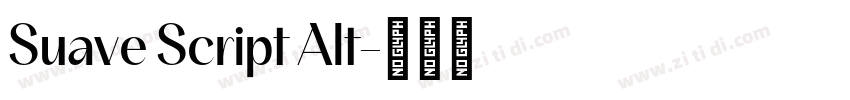 Suave Script Alt字体转换